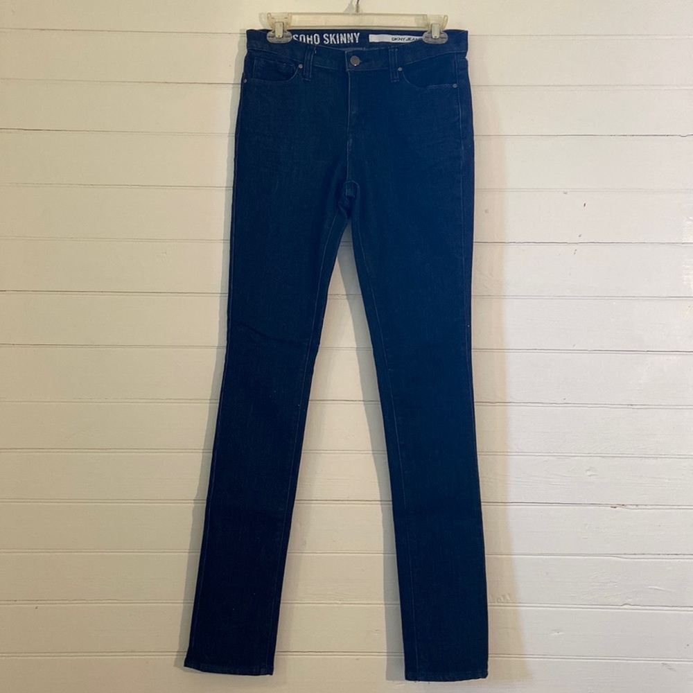 DKNY 2 dark blue denim skinny jeans